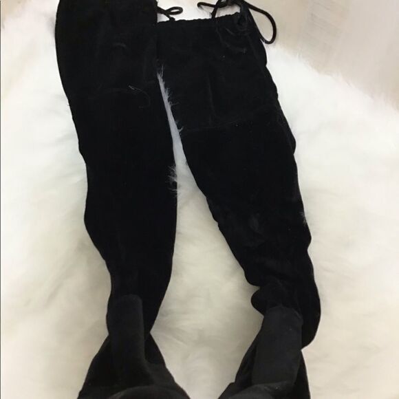 Charles By Charles David Velour Over The Knee Boot - Picture 5 of 8